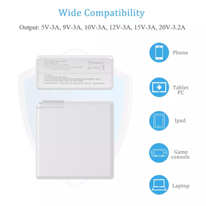 Entrega de energía de carga rápida de 61W (PD 3,0) Adaptador de corriente compacto con 4 enchufes para iPhone 11, Pro, Max, iPad Pro con tipo C - Product Image 4