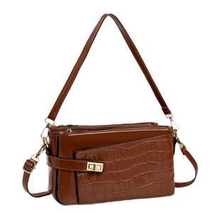 Bolso Bandolera Personalizado 2026 con Logotipo, Patrón de Cocodrilo, Correa Única, Cierre de Cremallera, Múltiples Bolsillos, para Mujer - Product Image 5
