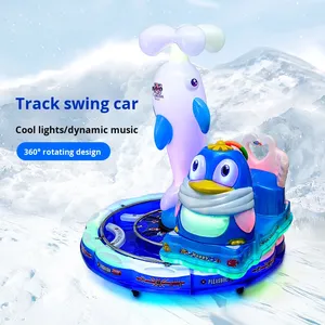 New Commercial Coin-Operated Plastic <b>Swing</b> Machine <b>Single</b> Person Venue Entertainment Equipment Guangzhou Dolphin Penguin Track - Product Image 6