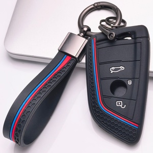 Housse de clé de voiture en silicone avec <span class=keywords><strong>porte</strong></span>-clés assorti compatible avec <span class=keywords><strong>BMW</strong></span> Série 1 2, convient aux clés <span class=keywords><strong>BMW</strong></span> Série X1 <span class=keywords><strong>X2</strong></span> X3 X4 X5 X6 X7 - Product Image 6