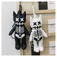 Sac à dos femme Qetesh Fashion Skeleton Devil, style punk, sac à dos designer en forme d'ours pour adolescentes, nouveauté