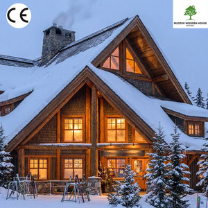 Frais de conception <span class=keywords><strong>pour</strong></span> un <span class=keywords><strong>chalet</strong></span> de luxe en bois, résistant à la neige, préfabriqué, avec un grand toit en pignon, villa <span class=keywords><strong>pour</strong></span> station de ski - Product Image 1