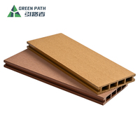 Planches de terrasse composites WPC à emboîtement double face, imperméables, résistantes à la décomposition, anti-moisissures et isolantes thermiquement pour aménagements commerciaux