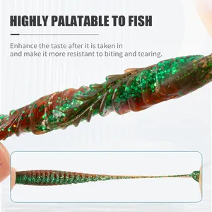 LUSHAZER 20 piezas/bolsa Señuelos de Pesca Artificiales de Plástico Blando TPE Flotantes 55mm 65mm para Carpa, Lubina y Trucha - Product Image 4