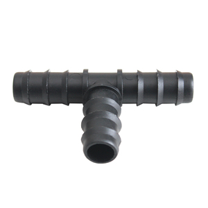 Connecteur en T à <span class=keywords><strong>3</strong></span> <span class=keywords><strong>voies</strong></span> à barbelures égalisées en plastique durable, direct usine, pour système d'irrigation par brumisation basse pression pour jardinage et serres - Product Image 1