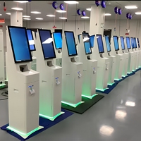 Kiosque d'enregistrement d'aéroport à écran tactile intelligent interactif Android de 21.5 pouces au sol