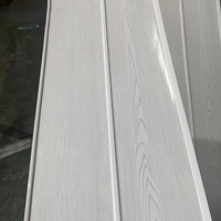 WLX 200*7.5mm Panama Tablilla Pvc Cielo Techo Wood Affect Pvc Wall Panel Plain Ceiling Wood Pared Panel Pvc Sky Board