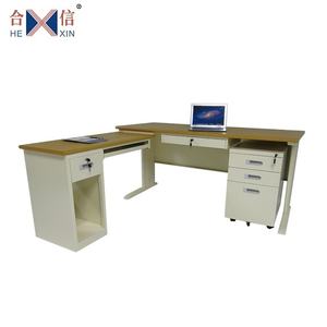 Escritorio Moderno en Forma de L, Muebles de Oficina, Escritorio de Acero Metálico para Uso en Oficina - Product Image 1