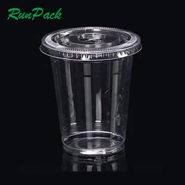 High Quality Eco friendly 16 oz milk tea cold drink clear take away Summer blister pet disposable 500ml plastic cup with lids