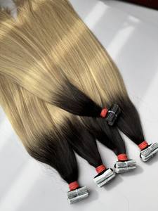 Haute qualité 100% brut vietnamien Remy Extensions de cheveux personnalisable bande tissage Style prix de gros paquets de bande - Product Image 6