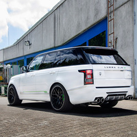 Runde pour Land Rover RANGE ROVER L405 Kit de carrosserie de Style LM modifié pare-chocs avant pare-chocs arrière embouts d'échappement