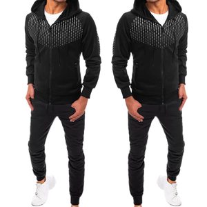 Conjunto Deportivo Personalizado de Alta Calidad con Logotipo 2026 para Hombre, Traje Deportivo Liso de Dos Piezas, Conjunto de Pantalón Corto y Sudadera - Product Image 5