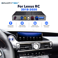 Modul Antarmuka Video Android CarPlay 8+128G, Peningkatan Layar OEM, Kotak Multimedia untuk Lexus RC 2018-2020, Netflix, YouTube, GPS