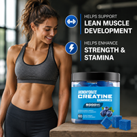 Gummies de créatine monohydrate OEM pour la croissance musculaire, la force, l'énergie, la préparation avant l'entraînement, l'endurance, la performance, la récupération, complément alimentaire pour adultes