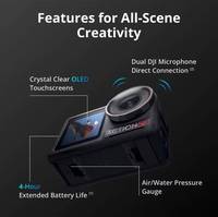 Kamera Olahraga Action 5 Pro 4K Anti-goyang Layar <2" Tahan Air Fitur AI Pintar untuk Berkendara Motor Vlogging Perjalanan