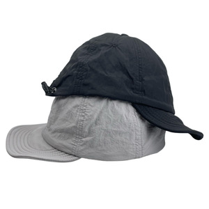 Unisex Dad Cap Nylon Baseball Cap Gray And Black Solid Color Breathable <b>Waterproof</b> Sun Protection Outdoor Sports Hat - Product Image 4