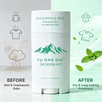 Déodorant Solide Naturel Végétalien à l'Eucalyptus et à la Menthe, Sans Aluminium et Sans Parabène, Longue Durée, Anti-Odeur, Marque Blanche, Vente en Gros, OEM
