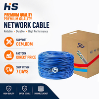 Câble Réseau UTP CAT6 Super Classe 5 Modèle BK-38 Norme Nationale pour Projet POE et Surveillance, Paire Torsadée en Cuivre Spéciale