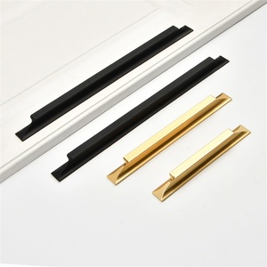 Gold <strong>Matte</strong> <strong>Black</strong> T-shaped Kitchen Cabinets Handle Aluminum Alloy Kitchen Cabinet Aluminium Profile Furniture Handles &amp; <strong>Knobs</strong> - Product Image 3