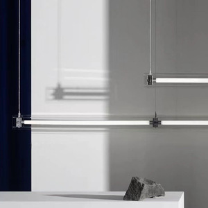 <span class=keywords><strong>Suspension</strong></span> en verre longue et moderne de style industriel pour îlot de <span class=keywords><strong>cuisine</strong></span>, café, bar, table à manger, luminaire suspendu - Product Image 2