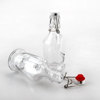 Bouteilles en verre vides de 200 ml avec bouchon à bascule pour la fermentation de boissons, café, jus, spiritueux, liqueurs et sirops
