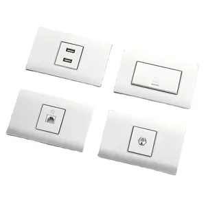 AK SERIES color electrical concealed installation european 1/2/3 gang wall switch
