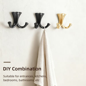 Hooks Wall <strong>Organisation</strong> Vintage Metal Zinc Alloy Coat Hanger Clothes Hook Hardware for Coat Hooks - Product Image 6