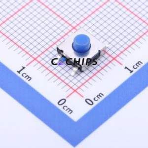 YTS-E006-2C Tactile Switch SMD Switch Single Pole Single Throw Round Button 2.5N Vertical Mount - Product Image 1