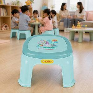 Children's PP Plastic Square Dining <b>Chair</b> Model 3306 Lightweight Durable Eco-Friendly Swivel Seat Home Bedroom <b>Study</b> - Product Image 5