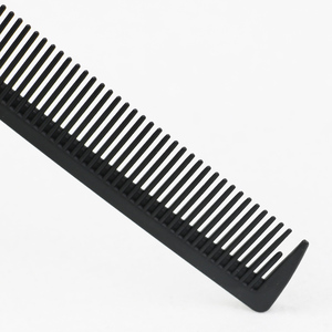 Peine de Pelo Profesional de Fibra de Carbono Negra, 9 Piezas, Peine Alisador de Pelo de Plástico, Doble Tamaño, Peine de Barbero - Product Image 5
