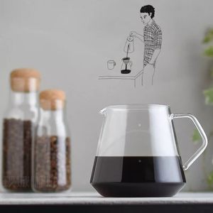 Purover-servidor de café de vidrio de alta calidad, juego de té, almacenamiento de café, se acepta, 1 unidad, 400ml - Product Image 5