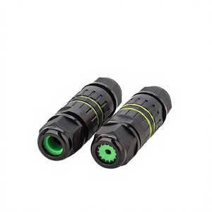 Conector de Cable Eléctrico Impermeable para Exteriores IP67/IP68, E-Weichat, Recto, 3 Pines, Macho/Hembra, con Bloqueo de Rosca, Contacto de Latón - Product Image 4