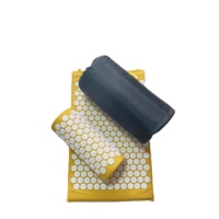 Tapis et oreiller d'acupression en lin à picots de lotus pour le yoga et le Pilates, marque privée, pour le sport et les loisirs