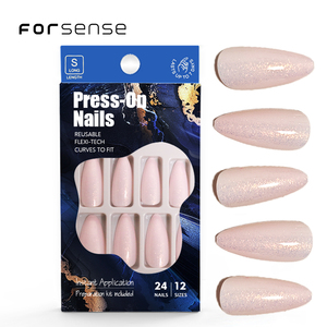 24 pièces de <span class=keywords><strong>faux</strong></span> <span class=keywords><strong>ongles</strong></span> courts en amande de haute qualité, vente en gros, <span class=keywords><strong>ongles</strong></span> pressés, mode féminine, ensemble de <span class=keywords><strong>faux</strong></span> <span class=keywords><strong>ongles</strong></span> roses, styles d'<span class=keywords><strong>ongles</strong></span> <span class=keywords><strong>fantaisie</strong></span> pour femmes - Product Image 4
