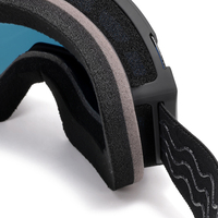 Lunettes de motocross polarisées UV400 anti-buée, anti-vent, anti-poussière, avec lentilles détachables, monture en TPU, sangle réglable pour motoneige