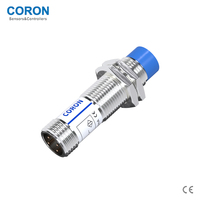 Capteur de proximité inductif CORON à boîtier court IP67 CLJ-A12A-4ANA-G M12 non blindé 4mm NPN NO 10-30VDC avec LED rouge pour détection de métaux