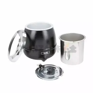 Calentador de sopa de <span class=keywords><strong>10L</strong></span>, olla caliente eléctrica de acero inoxidable, calentador de sopa para restaurante de comida rápida - Product Image 6