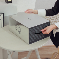 Boîtes rigides magnétiques recyclables à fente de luxe en carton découpé sur mesure avec revêtement UV pour sérum de soin de la peau