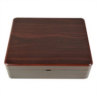 Boîte cadeau vidéo en bois brillant avec écran LCD, doublure en PU, logo personnalisé, couvercle à charnière pour chocolats, cadeaux de luxe pour la Saint-Valentin, le Ramadan et l'Aïd