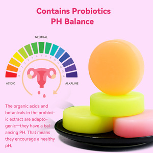 Savon Yoni Probiotique en Gros, Savon Vaginal Artisanal Végétalien, <span class=keywords><strong>Hydratant</strong></span>, Blanchissant, Raffermissant, Marque Privée Faite à la Main - Product Image 4