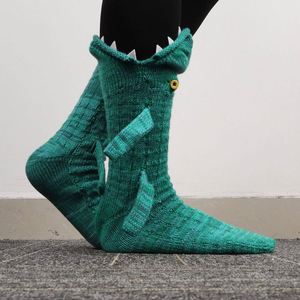 Haute qualité 3D Animal tricot chaussettes nouveauté <span class=keywords><strong>Crocodile</strong></span> sol chaussettes noël créatif requin caméléon chaussettes - Product Image 1