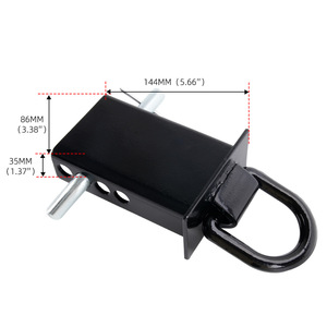 Gancho de Remolque Desmontable de Alta Resistencia con Anillo en D de Acero con 2 Orificios de Montaje para Uso General - Product Image 2