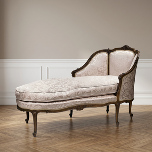 Stunning French Louis Xv Reproduction Furniture Chaise Lounge <b>Sofa</b> Living Room Chairs - Product Image 3