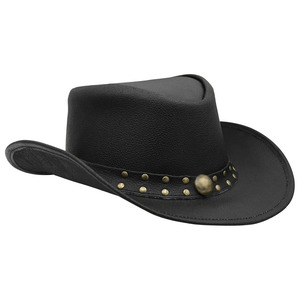 Sombreros de vaquero de cuero genuino de estilo occidental totalmente personalizados, sombrero de vaquero de cuero genuino de lujo y calidad premium para montar a caballo - Product Image 6