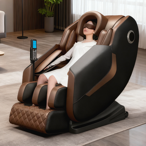 Zero Gravity Massagestuhl Ganzkörper Luxus Büro Elektrisch 4D Shiatsu Knetend Pediküre Verstellbar Klappbar Tragbar PU-Leder - Product Image 1