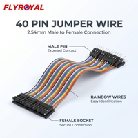 Câble de raccordement mâle-femelle 40 broches pas de 2,54 mm, assemblage de câbles ruban arc-en-ciel pour prototypage de carte PCB et breadboard – Vente directe usine