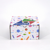 Boîte en carton pliable personnalisée pour l'emballage alimentaire, boîte cadeau imprimée pour bonbons, biscuits, pâtisseries, desserts, produits de vente au détail