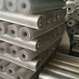 Custom Factory Price 2mm Heavy Duty Decorative Diamond Micro Mesh Aluminum Expanded Metal Wire Mesh Plate Curtain Wall Panels