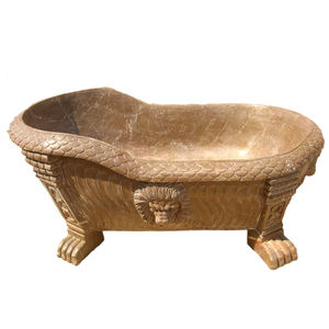 Mini-baignoire en marbre blanc, porte-savon, petit pot de fleurs, organiseur de maquillage, conteneur, baignoire pour hamster (Blanc) - Product Image 6