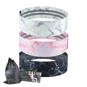 Bandes de résistance pour les hanches en tissu polyester imprimé personnalisé, élastiques pour le yoga, le fitness, l'entraînement des fessiers, les squats, exercices pratiques pour femmes - Product Image 4